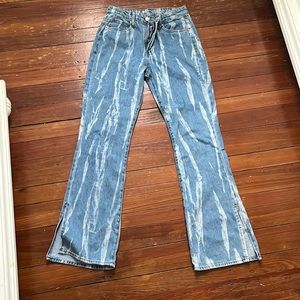 cute bell bottom jeans stone washed perfect for a girls trip or casual soo comfy